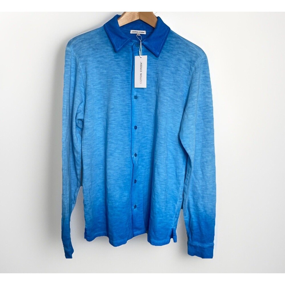 New Cotton Citizen Men's Azdip Blue Presley Buttondown Shirt Size S Retail $225